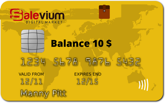 Virtual Credit Card – Balance $10 - Salevium Digital Market