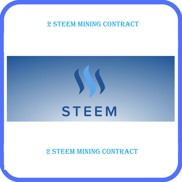 (Two Steem Mining Contract) In Steem We Trust (3 Hours Contract) - Salevium Digital Market