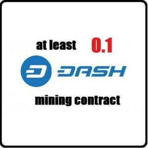 3 Hours Mining Contract 0.1 Dash Mining Contract - Salevium Digital Market