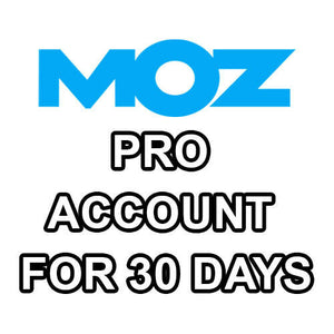 🔥Moz Pro Premium Account 30 Days To Do Powerful Keyword Researchs And More🔥